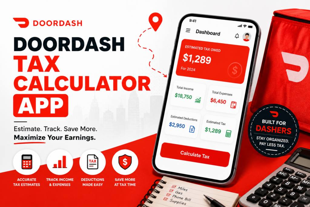 doordash tax calculator app